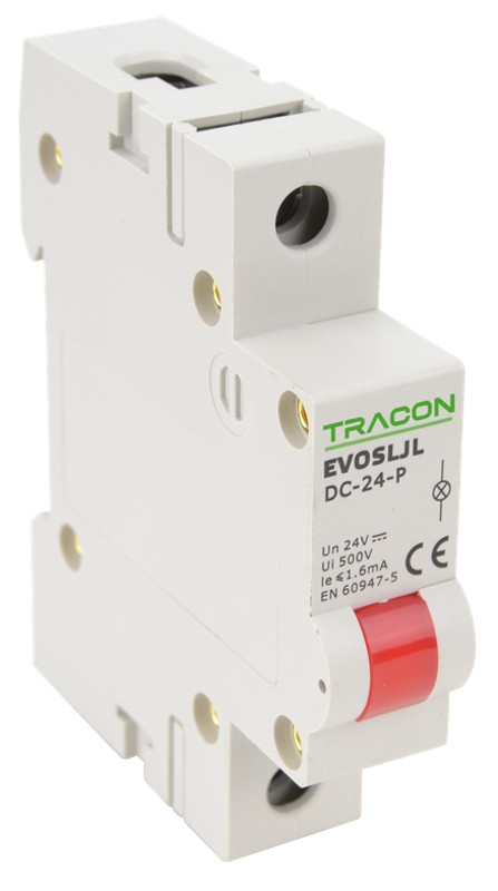 Vrstna LED signalna svetilka DC/24V, rdeča