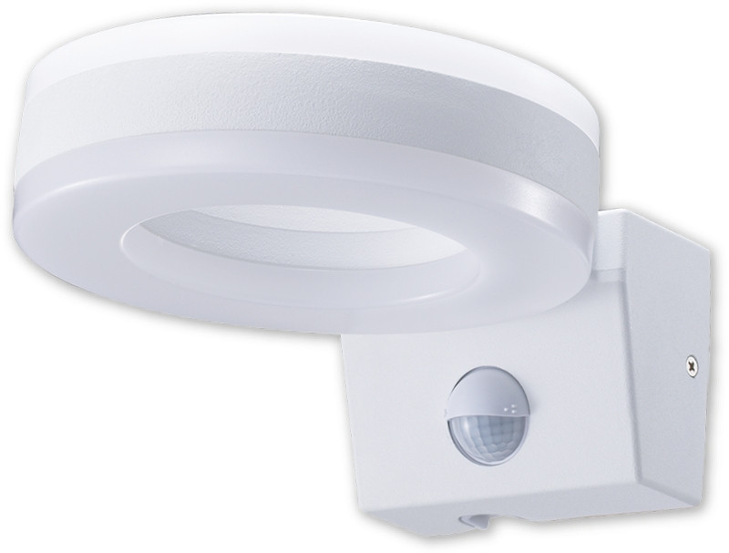 LED stenska svetilka+senzor gibanja, oblika prstana 230VAC, 20W, 1700lm, 4500K, 10s-5m, 3-2000lx, 9m,IP65, EEI=F