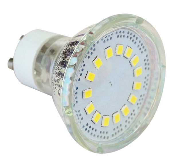 SMD LED spot svetilo 230V, 50Hz, GU10, 3W, 4000K, 210lm, 12×LED2835, 120°