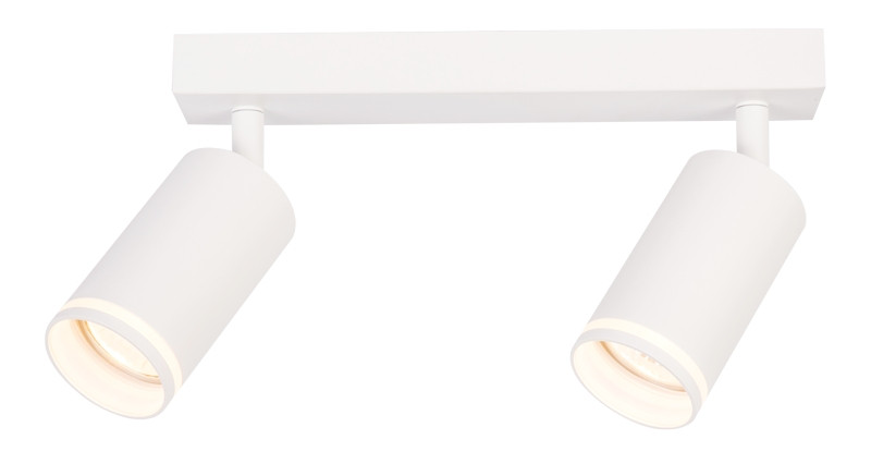 Stropno nastavljivo spot svetilno telo, belo 100-240VAC, 50Hz, 2xGU10, max.2x35W