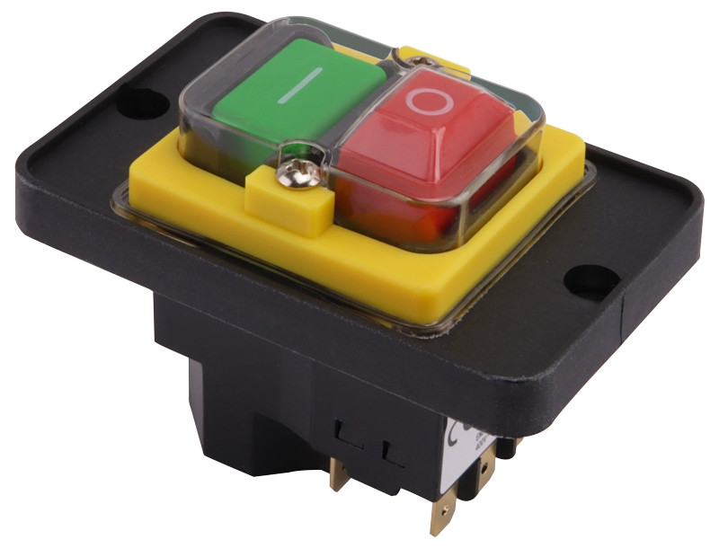 Varnostno pritisno stikalo z relejem 6PIN, 400 VAC, 8A/AC1, IP54, 6,3×0,8