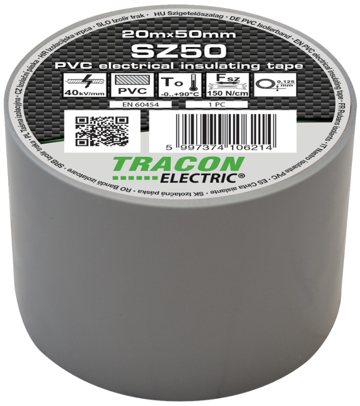 PVC izolirni trak 20m x 50mm siv