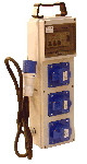 Industrijska priključna omarica brez zaščite 3×(16A,2P+E) CEE