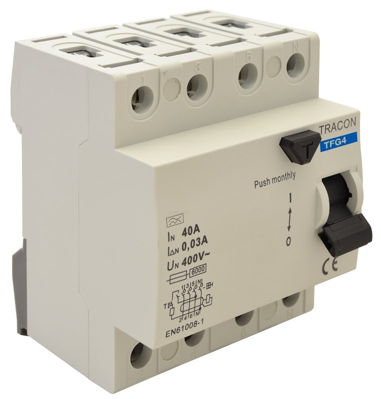 Omrežno zaščitno stikalo - FID 40 A, 300 mA, 4P, 6 kA, A+AC