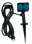 Vrtna vtičnica 16 A, 230 V AC, IP44