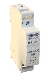 Inštalacijski kontaktor 230V, 2P, 2×NO, 20A, 24V AC