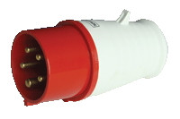 Industrijski vtikač 16A, 400V, 3P+N+E, IP44  