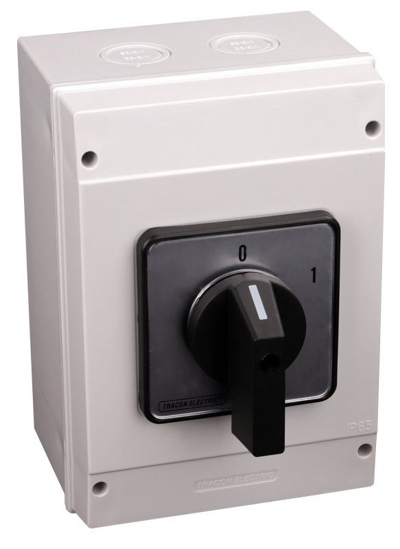 Grebenasto stikalo z ohišjem, ON-OFF 400V, 160A, 4P, 37kW, 88×88mm, 60°, IP65