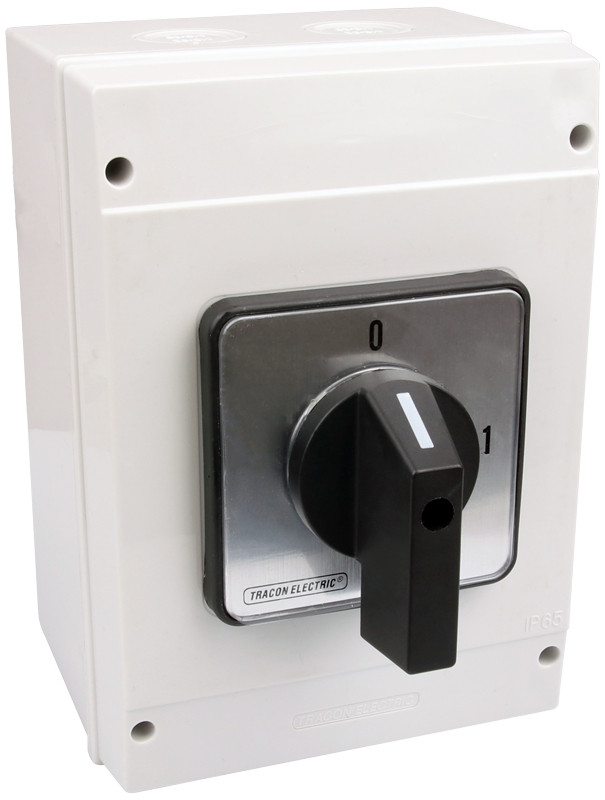 Grebenasto stikalo z ohišjem, ON-OFF 400V, 160A, 3P, 37kW, 88×88mm, 90°, IP65