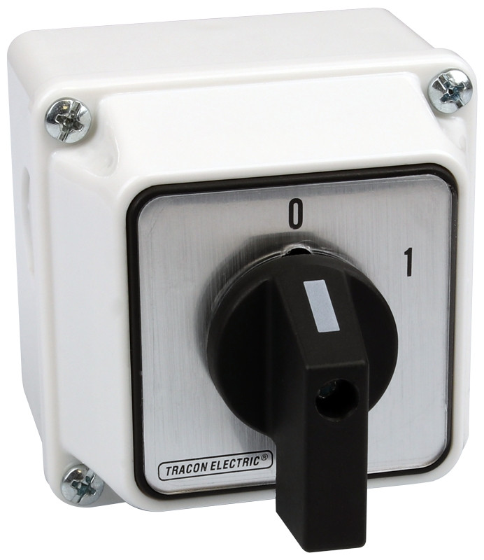 Grebenasto stikalo z ohišjem, 2P, 20 A, 400 V, ON-OF, 60°, IP 44