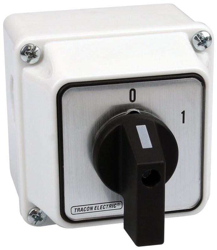 Grebenasto stikalo z ohišjem, 4P, 20 A, 400 V, ON-OF, 60°, IP 44