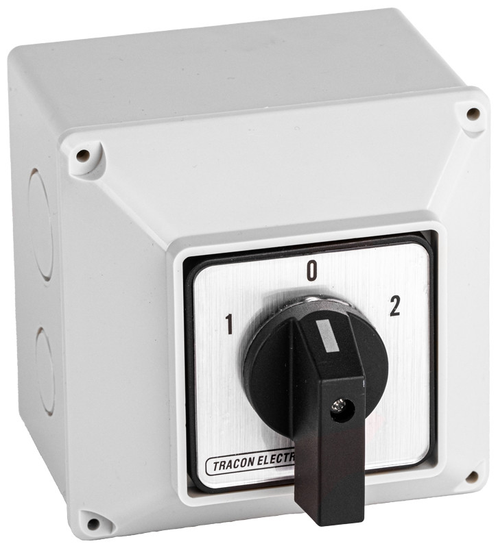 Grebenasto stikalo z ohišjem, 4P, 32 A, 400 V, ON-OF, 60°, IP 44