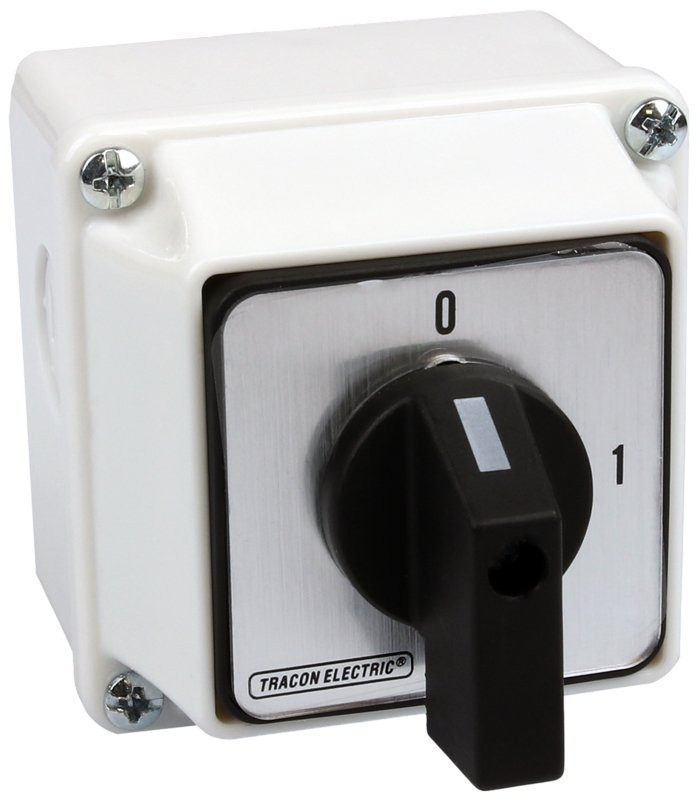 Grebenasto stikalo z ohišjem, 4P, 32 A, 400 V, ON-OF, 90°, IP 44