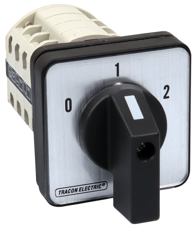 Grebenasto stikalo, 2x4P, 125 A, 400 V, (0-1-2), 60°