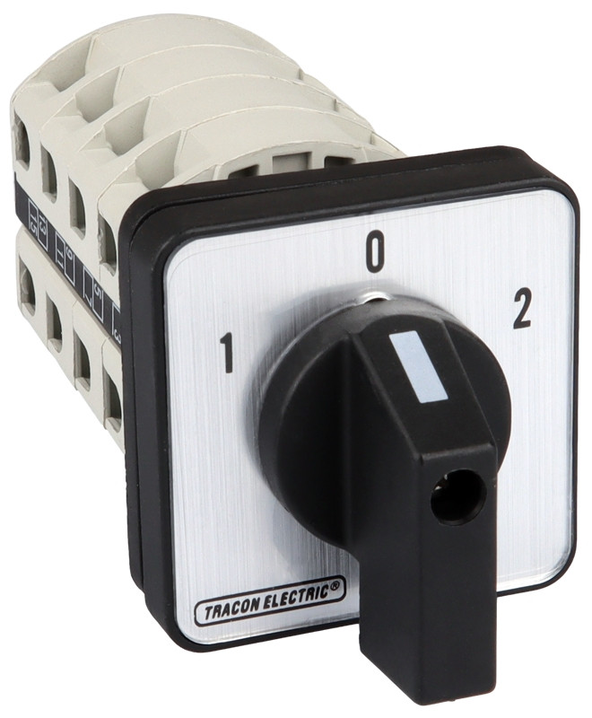 Grebenasto stikalo, 2x4P, 20 A, 400 V, (1-0-2), 60°