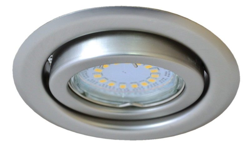 Vgradna svetilka, MR16, 105mm, 30°, mat-kromirana