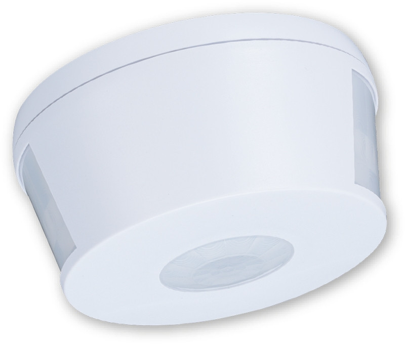 Infrardeči senzor gibanja, stropni, okrogli, bel 230V, 50 Hz, 360°, 2-15 m, 10 s-30 min, 3-2000lux