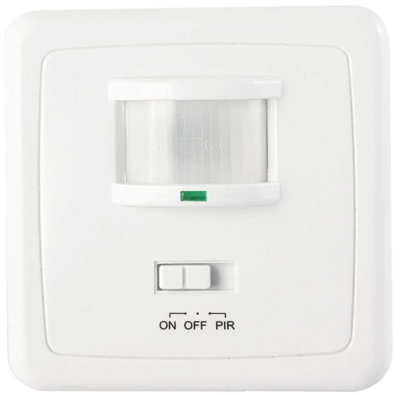 Senzor gibanja, podometni, bel 230V,300W, 160°, 3-2000lux, 10s-7min