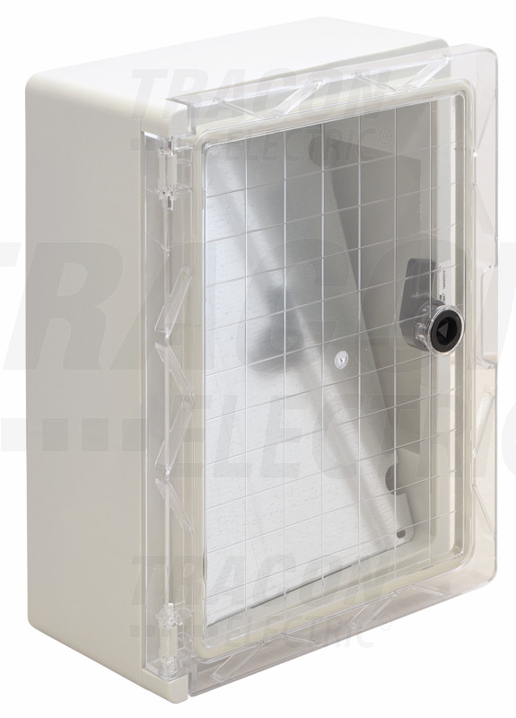 Plastična razdelilna omara, prozorna vrata L×W×H=330×250×130mm, IP65, IK08, 1000V AC/DC, RAL7035