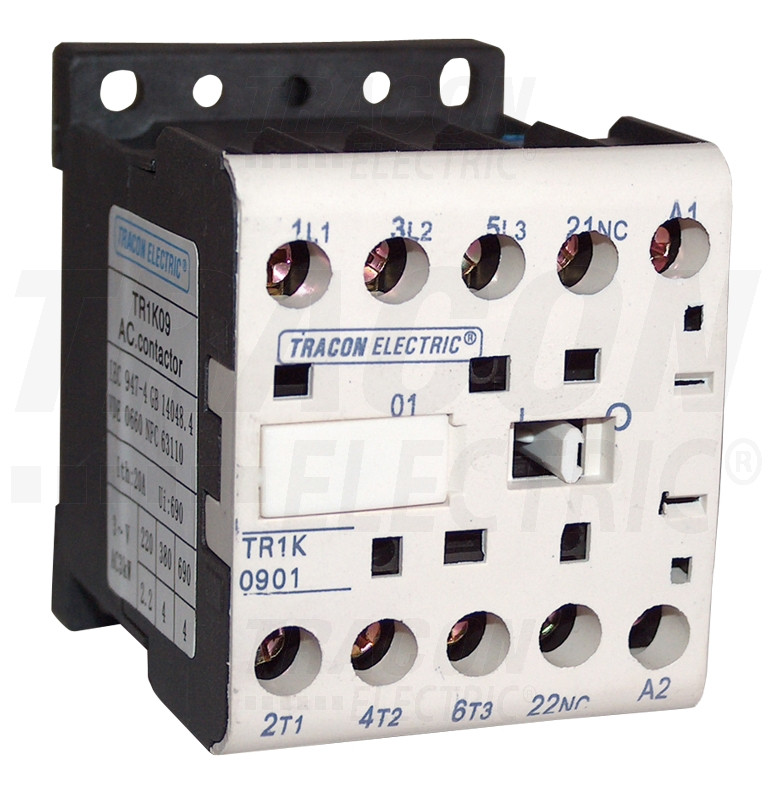 Pomožni kontaktor 660V, 6A, 2,2kW, 48V AC, 3×NO+1×NO