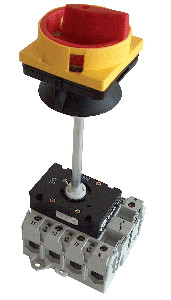 Varnostno ločilno stikalo z vratno ročico in ključavnico 400V, 20A, 3P, 5,5kW, 48×48mm
