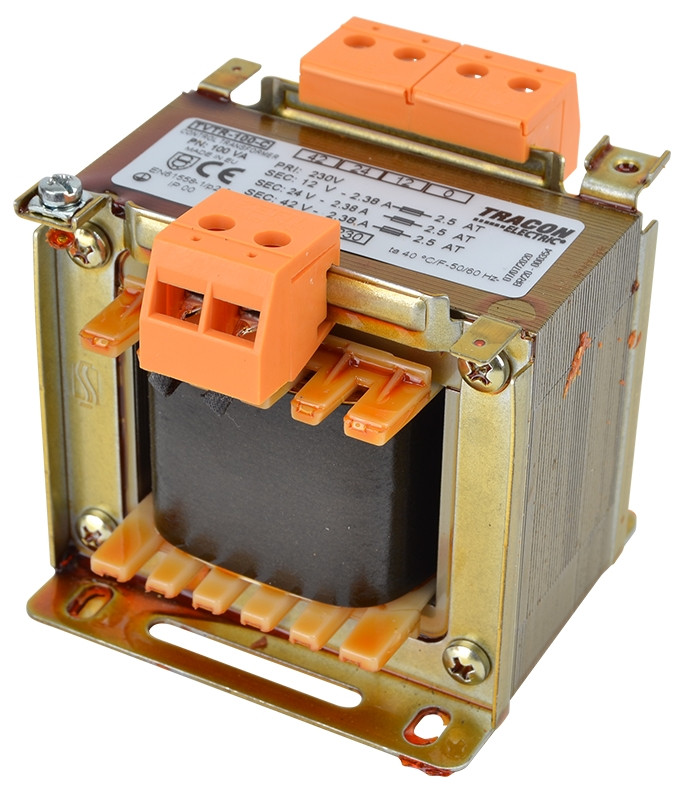 Mali transformator 1F, 100 VA 230/12-24-42 V