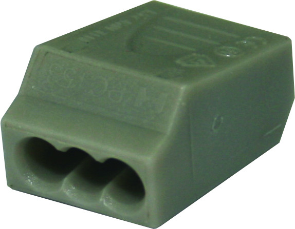 Sponka brezvijačna PA 2.5mm2 3P (PC253) GY 10/1