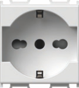 Vtičnica SCHUKO/ITA P17/11+KS 2P+E 16A 250V~ 2M MW