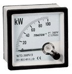 Analogni vatmeter za merjenje enofazne moči, 96×96mm, 400V AC