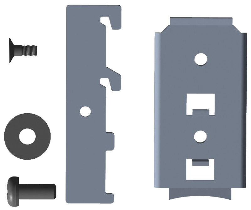 Montažni adapter za 35 mm tir 00, EN 50022 DIN rail