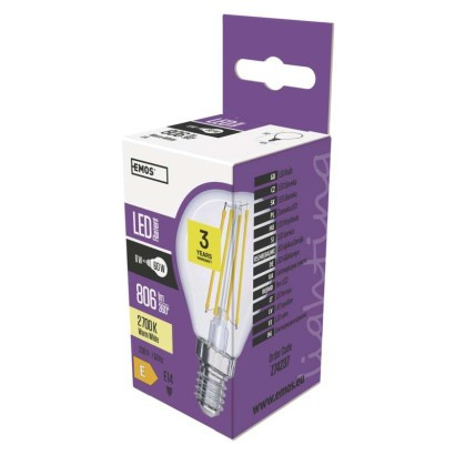 LED žarnica filament mini globe 6W E14 WW