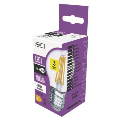 LED žarnica filament mini globe 6W E27 NW