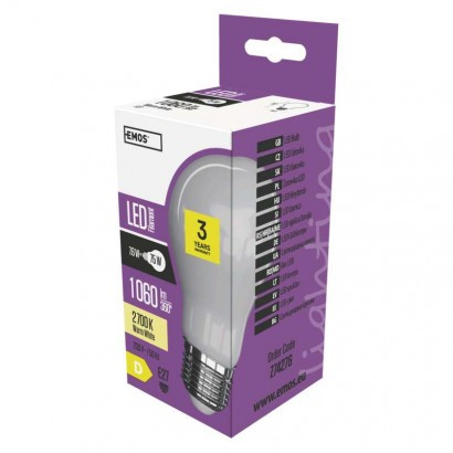 LED žarnica filament A60 7,6W E27 WW