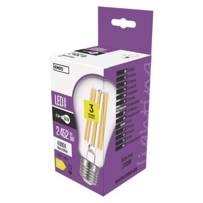 LED žarnica filament A67 17W E27 NW