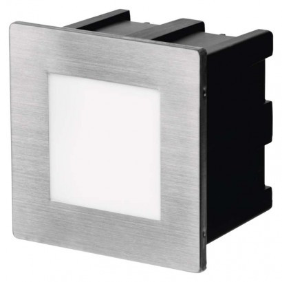 Orientacijska LED svetilka, vgradna, kvadratna 1,5W WW IP65