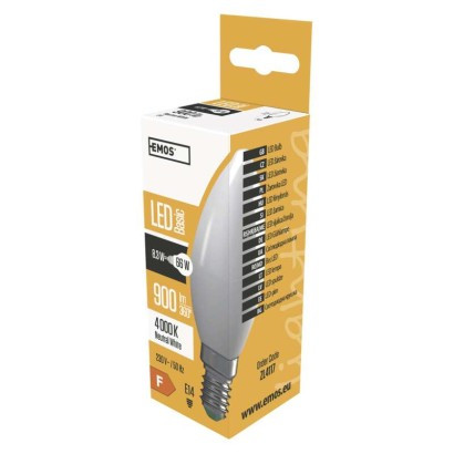 LED žarnica Basic Candle 8,3W E14 NW