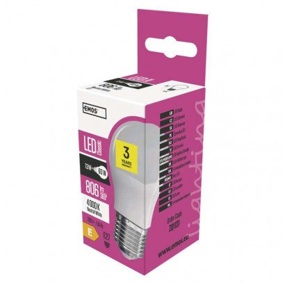 LED žarnica classic Mini Globe 7,3W E27 NW