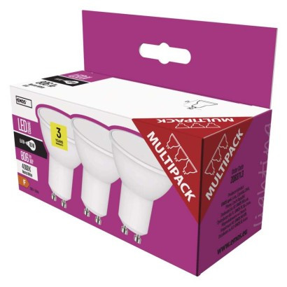 LED žarnica classic MR16 8,4W GU10 NW 3 kos