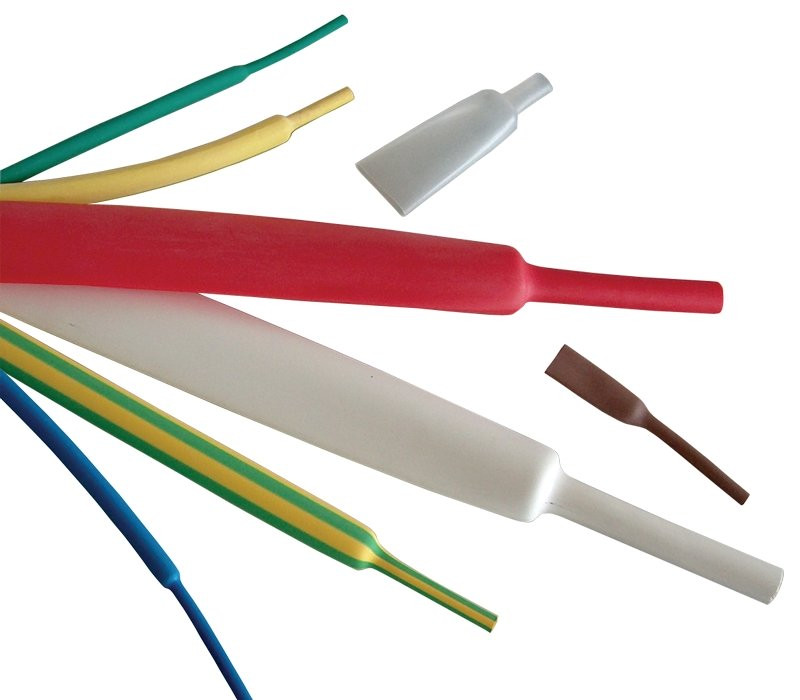 Termoskrčljiva cevka, bela 2,4/1,2 mm