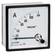 Analogni ampermeter za neposredno merjenje izmeničnega toka, 72×72mm, 30A AC