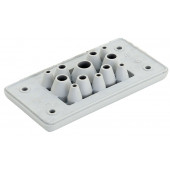 Uvodnica za dovod 12kom. kabla v razdelilno omaro, guma 107×56×19mm, IP65