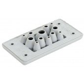 Uvodnica za dovod 12kom. kabla v razdelilno omaro, guma 107×56×19mm, IP65