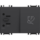 Vtičnica za brivnik 2.5A 230V~/15A 110V~ 3M SB