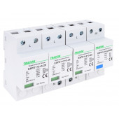 AC prenapet. odvodnik tipa T1+T2+T3, vgrajen zaščit. element Uc:275V; Iimp:25/100kA; In:25/100kA; Uoc:20kV; Up:1,3kV; 1+3