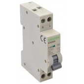 Kombinir. zaščit. stikalo, elektronsko, 2P, 1modul, B karakterist B6, 30mA, 6kA, AC