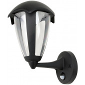 LED zunanja stenska svetilka s senzorjem gibanja, oblika L, stoječa 230 VAC, 50 Hz, 8 W, 550 lm, 3000 K, IP54, EEI=G