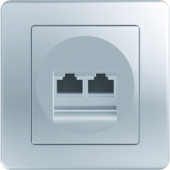 Vtičnica CAT5e KS dvojna 2x RJ45 8/8 ES