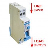 Zaščitno KZS stikalo, 2P, 1 modul, B-32 A, 30mA, 6kA, AC