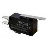 Pozicijsko stikalo, mikro, z vzmetno palico 10(3)A / 250V AC, 28mm, 4,8x0,8 mm, IP00