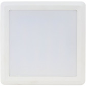 Nadometna LED svetilka, kvadratna, bela, s čipom SAMSUNG 230 VAC; 18W; 1440lm; D=225×225 mm, 4000 K; IP20, EEI=G